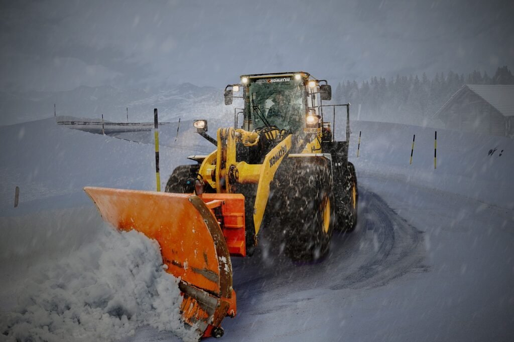 emergency snow removal plow