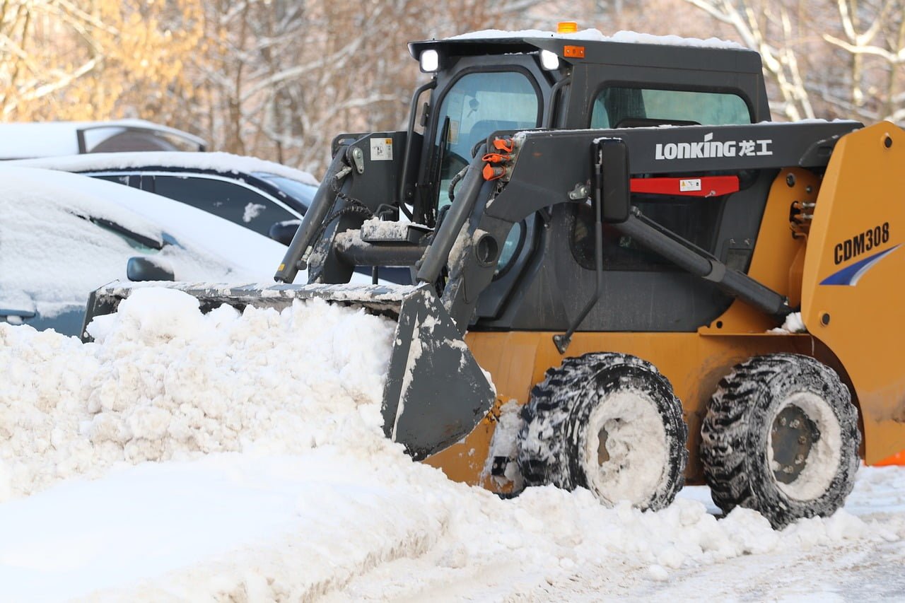 efficient snow removal with machines