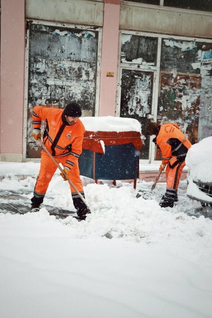 snow removal team